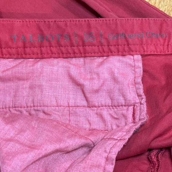 Talbots Muted Red Girlfriend Chinos - Picture 3 of 3